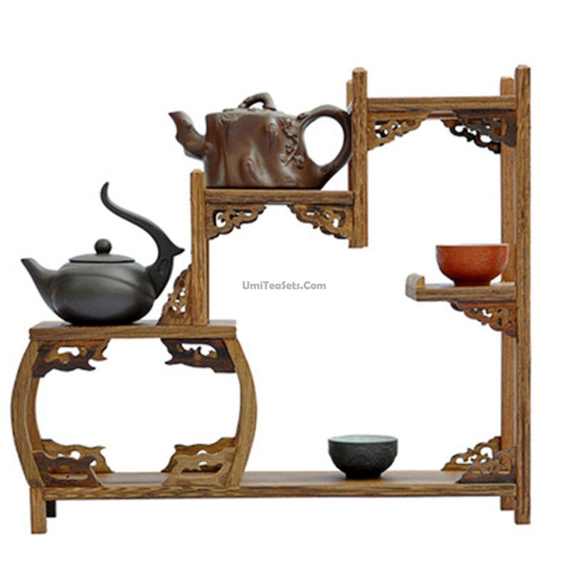 Premium Wenge Wood Tea Set Stand - Handcrafted Tea Tray for Gongfu & Herbal Tea Ceremonies - Perfect for Home, Office & Zen Meditation Spaces