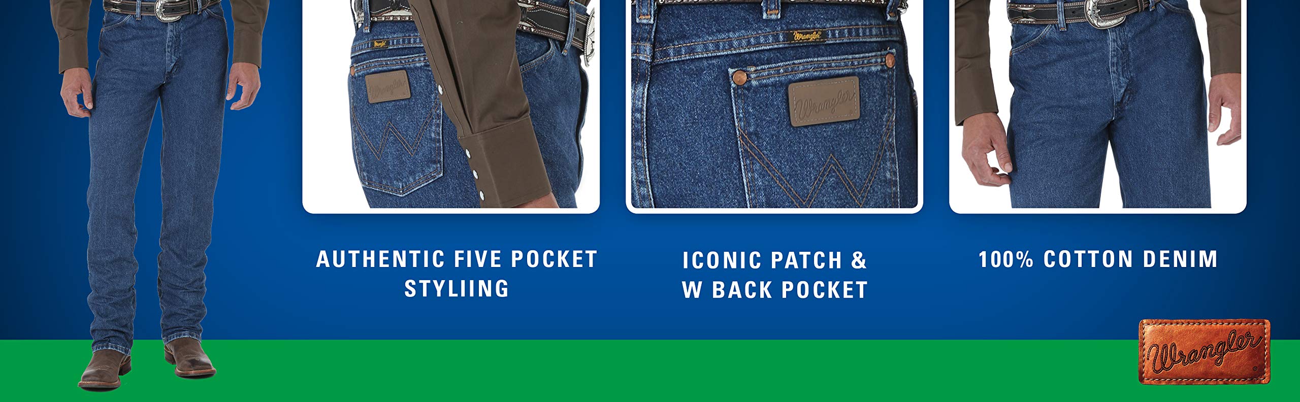 Wrangler Men's Straight Fit Jeans - Classic Comfort for Everyday Wear | Perfect for Casual Outfits, Work & Outdoor Activities