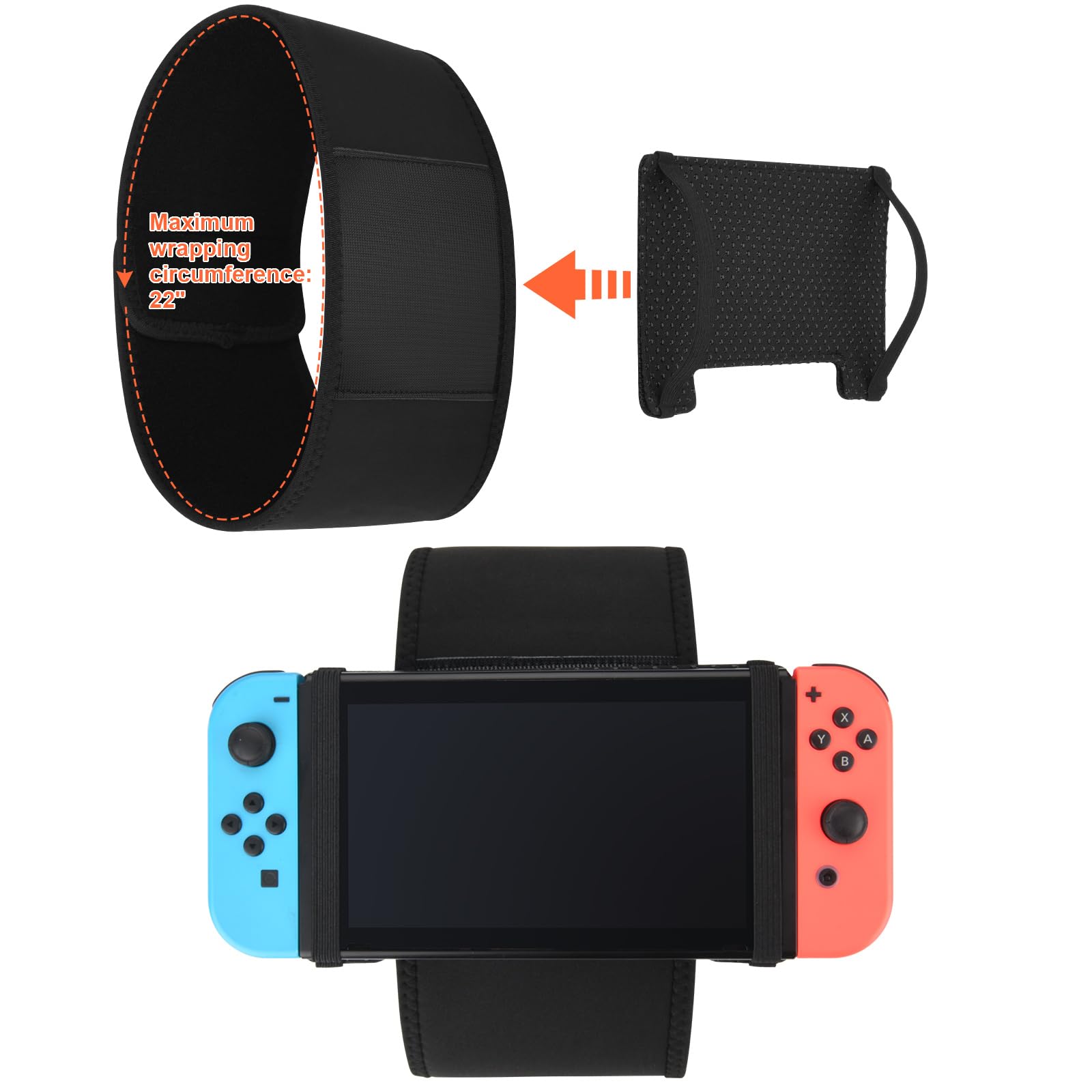 Universal Car Headrest Mount Holder for Nintendo Switch & Mini Tablets - Secure Gaming & Entertainment on Road Trips & Long Drives