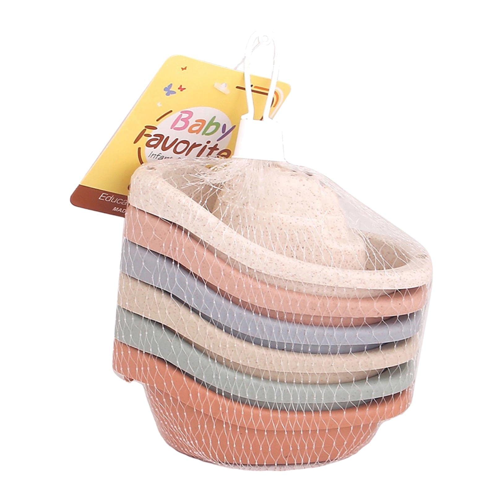 Fancyes Baby Stacking Cups - 12-Piece Bath & Learning Toy Set for Toddlers, Early Educational Boat & Sensory Play - Perfect for Bathtime, Beach & Indoor Developmental Activities