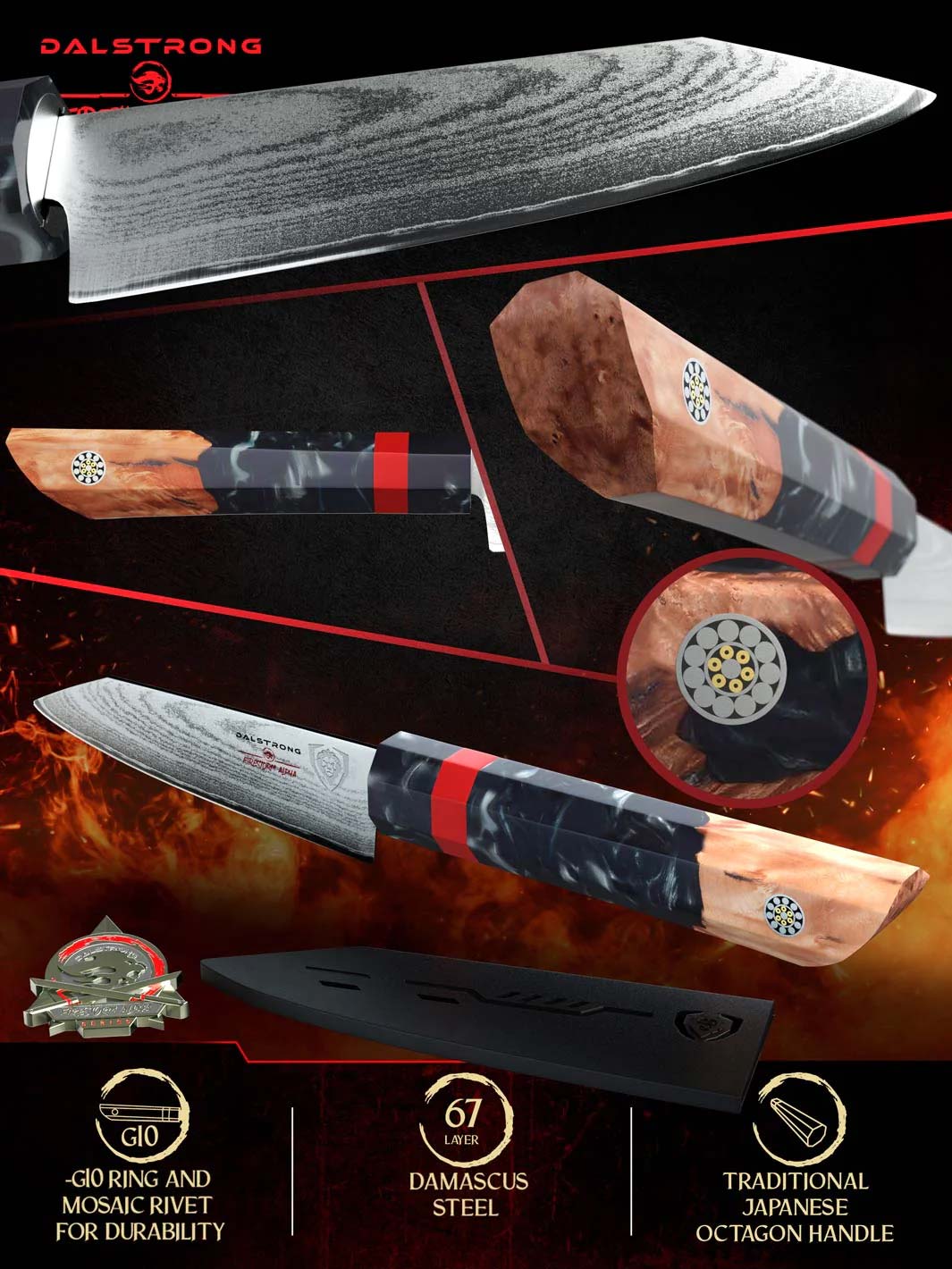 Premium Dalstrong Firestorm Alpha Series 3.75