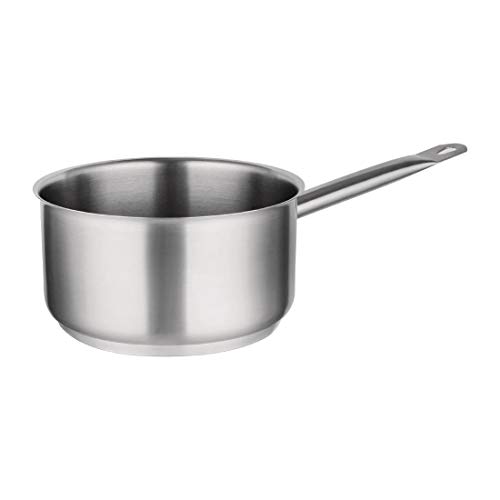 Premium 8L Stainless Steel Saucepan for Professional Catering & Home Cooking - Nextday Delivery UK - Ideal for Restaurants, Bakeries & Large Family Meals