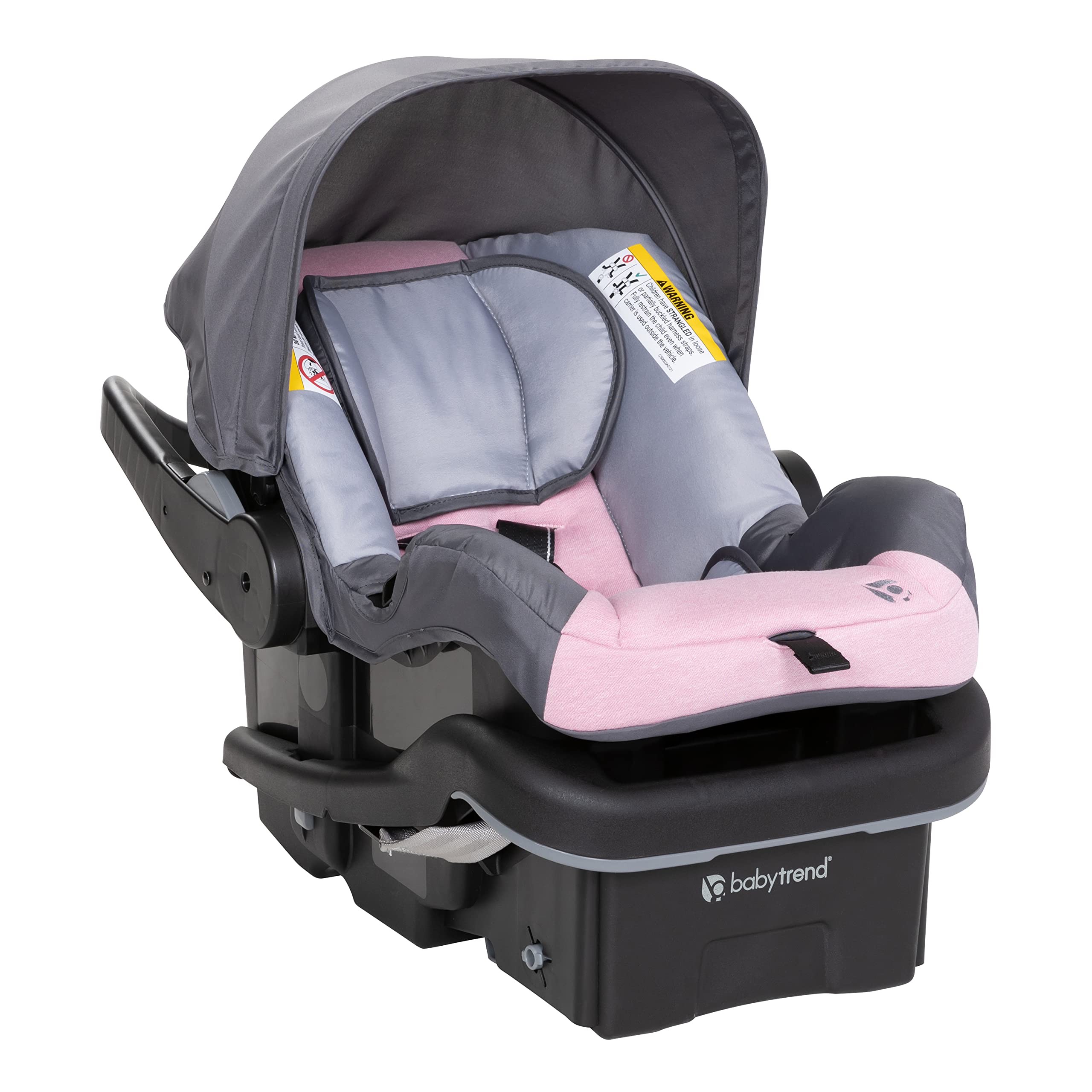 Baby Trend Passport® Cargo Stroller Travel System with EZ-Lift™ PLUS Infant Car Seat - Lightweight Compact Stroller for Newborns & Toddlers, Pink Bamboo Design | Perfect for Air Travel, Shopping & Daily Walks