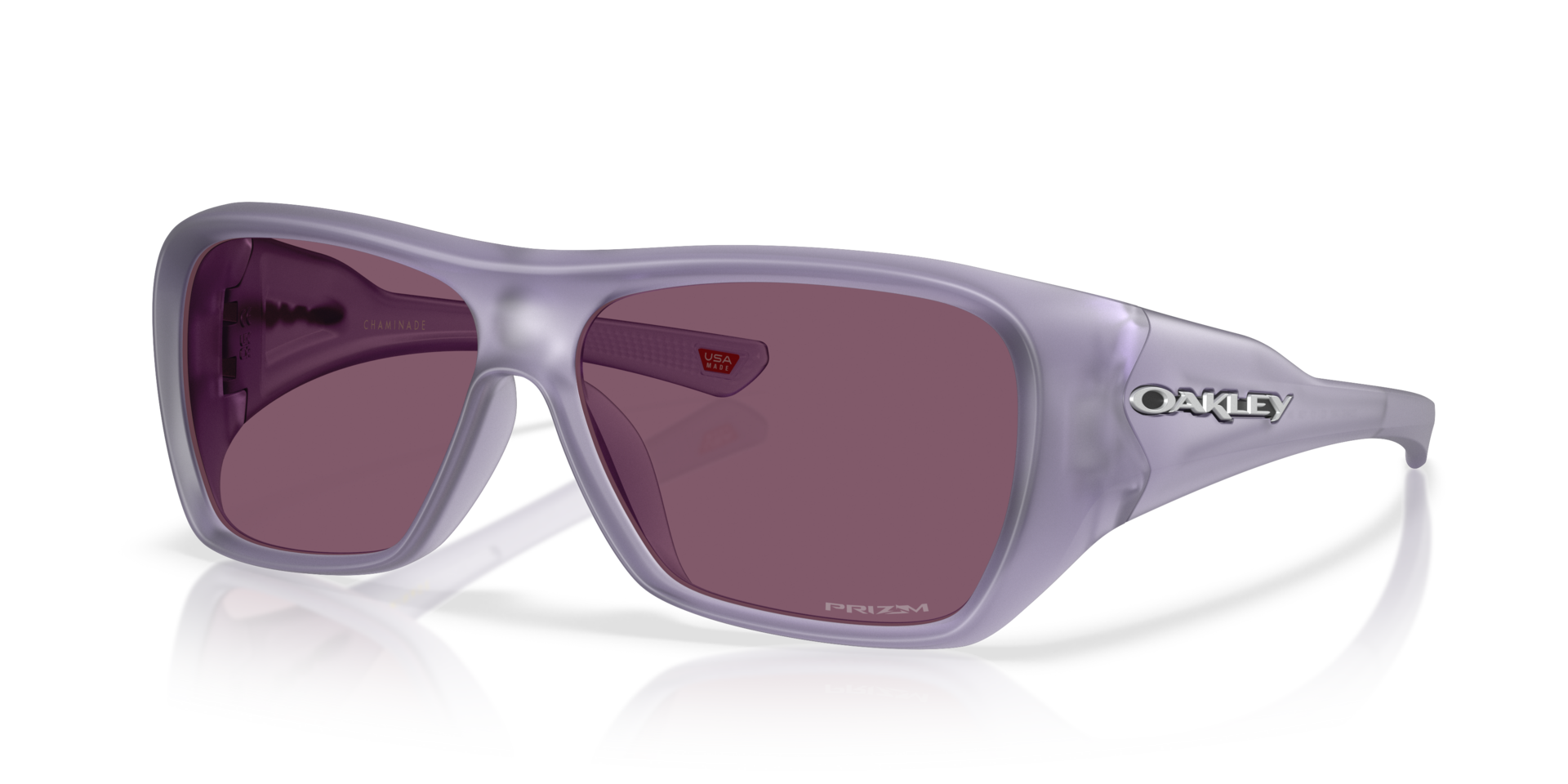 CHAMINADE Matte Transparent Lilac / Prizm Indigo Sunglasses - UV Protection & Polarized Lenses for Outdoor Sports & Driving