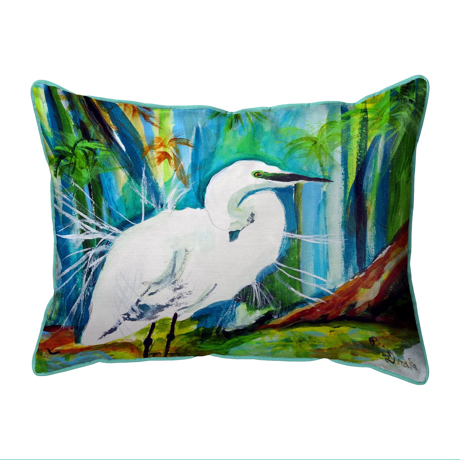 Betsy Drake HJ1138 Decorative Throw Pillow 16x20 Inches Multi-Color for Couch, Sofa & Bedroom Decor - Soft & Stylish Home Accent