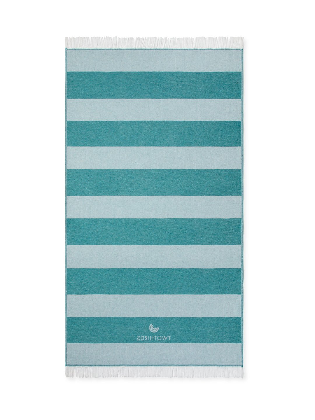 Premium Quick-Dry Travel Towel with Big Stripes in Turquoise - Lightweight & Compact for Beach, Yoga, Camping & Gym