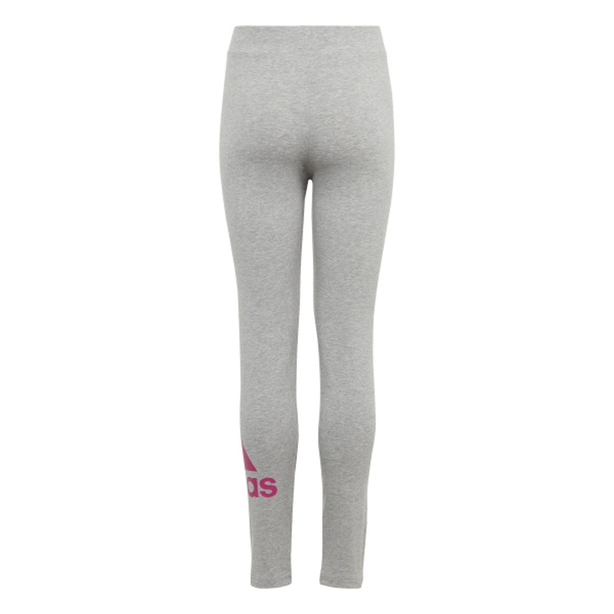 Adidas Girls' Essentials Big Logo Cotton Tights - Comfortable Athletic Leggings for Kids, School, Sports & Playtime