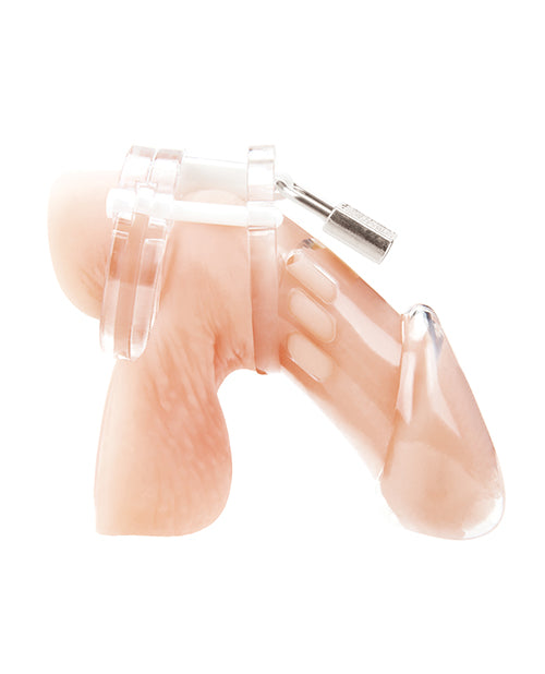 Clear Acrylic Chastity Cage for Men - Comfortable & Breathable Lockable Device for BDSM, Bondage & Male Chastity Play - Perfect for Couples, Roleplay & Adult Toys Collection