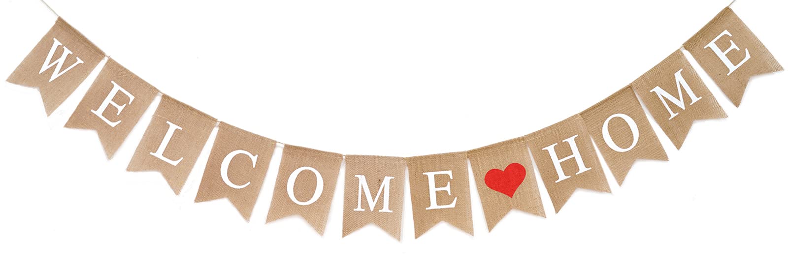 Burlap Welcome Home Banner - Rustic Farmhouse Decor for Homecoming Parties, Reunions & Special Celebrations | Perfect for Front Door, Wall & Party Decorations