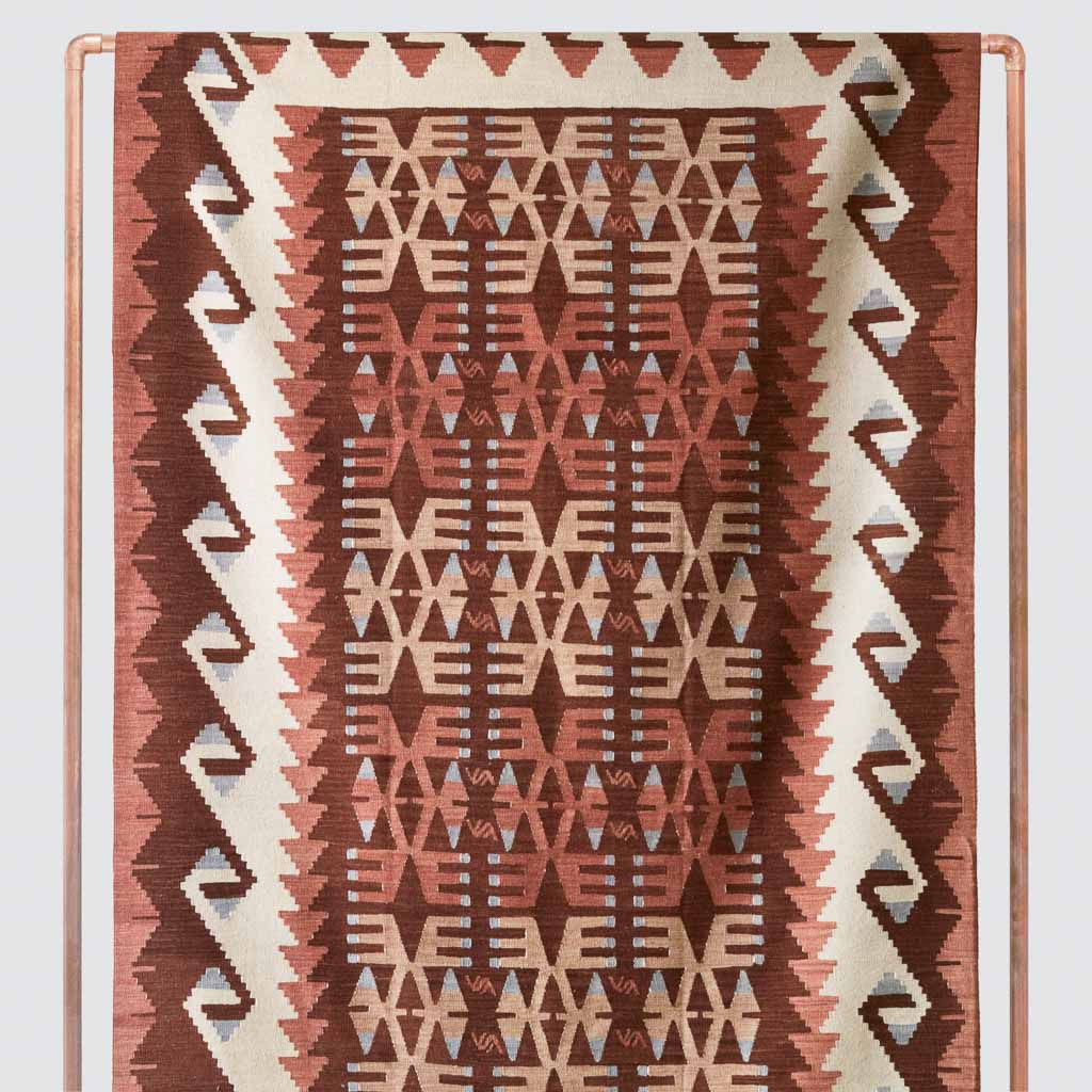 Handwoven Pasha Kilim Area Rug - Boho Chic Vintage Style for Living Room, Bedroom & Home Decor