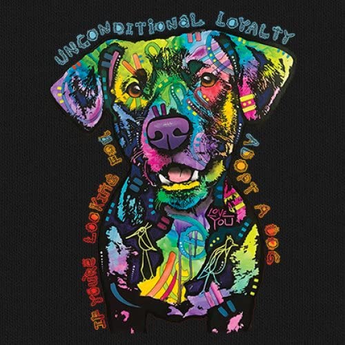 Dean Russo Adopt a Dog Pet Lover T-Shirt for Men - Unconditional Loyalty Graphic Tee - Perfect for Animal Shelter Volunteers & Dog Adoption Events