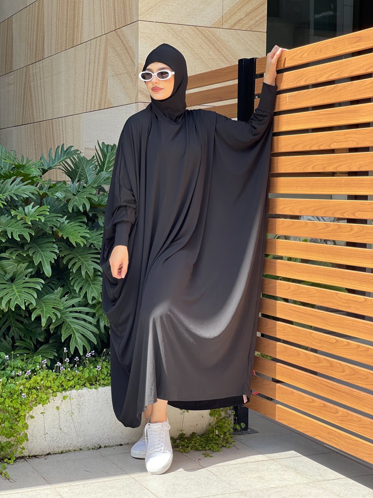 Batwing Maxi Jilbab - Modest Muslim Prayer Dress for Women - Perfect for Prayer, Mosque & Everyday Wear