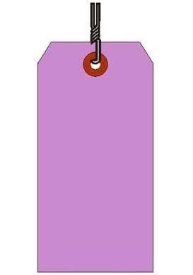Heavy Duty Shipping Tags #5 - 1000 Pack, Wired, Lavender - Perfect for Warehouse, Inventory & Logistics Labeling