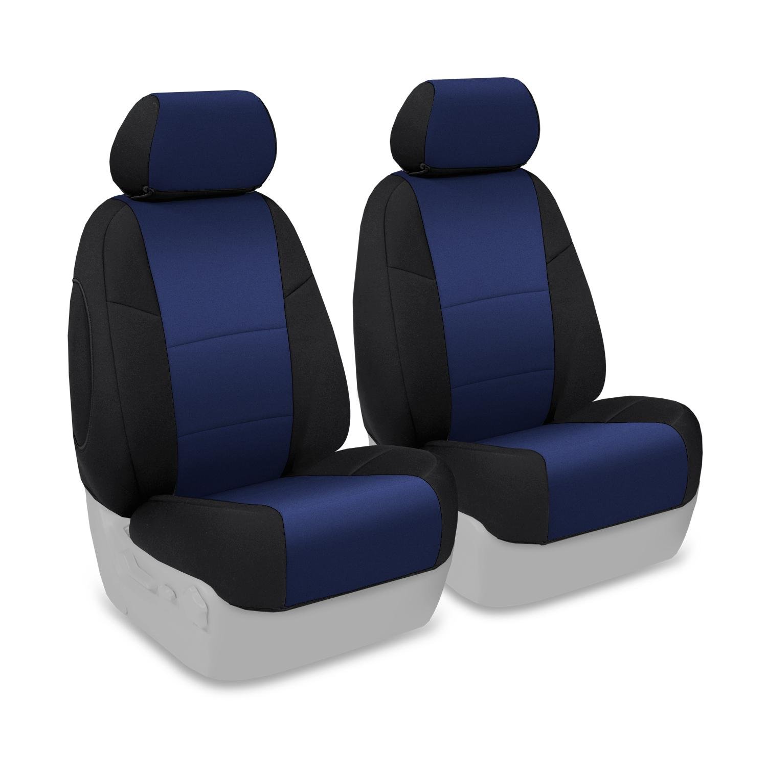 Coverking Custom Fit Neosupreme Seat Covers for Nissan Altima - Navy Blue with Black Sides | Premium Car Interior Protection & Style Upgrade for Daily Commute & Road Trips