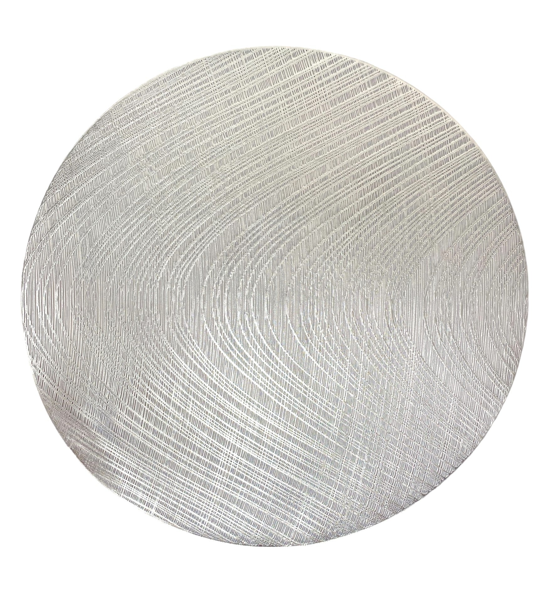 14.75 Inch Silver Placemats Set of 4 - Elegant Dining Table Decor for Formal Dinner Parties & Holiday Gatherings
