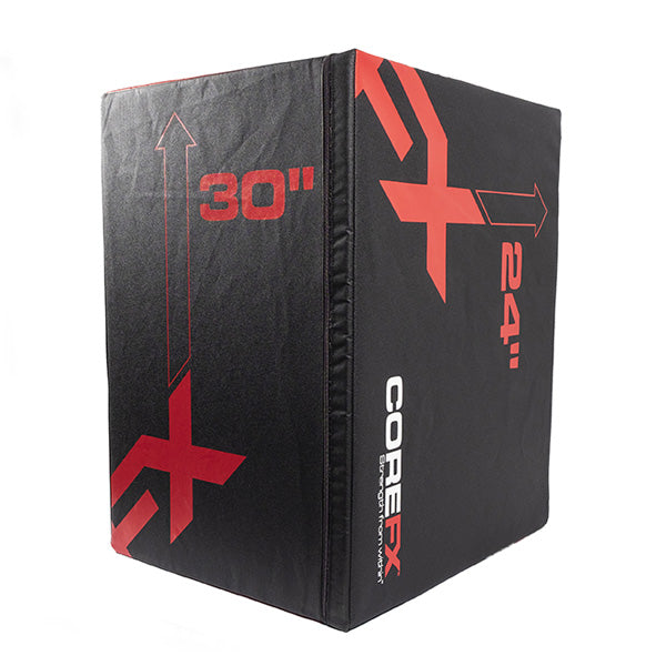 Premium CoreFX Foam Plyo Box for CrossFit, Home Gym & Functional Training - Durable Jump Box for Plyometrics, Step Ups & Box Jumps (Multiple Sizes Available) - Perfect for Garage Gyms & Fitness Studios