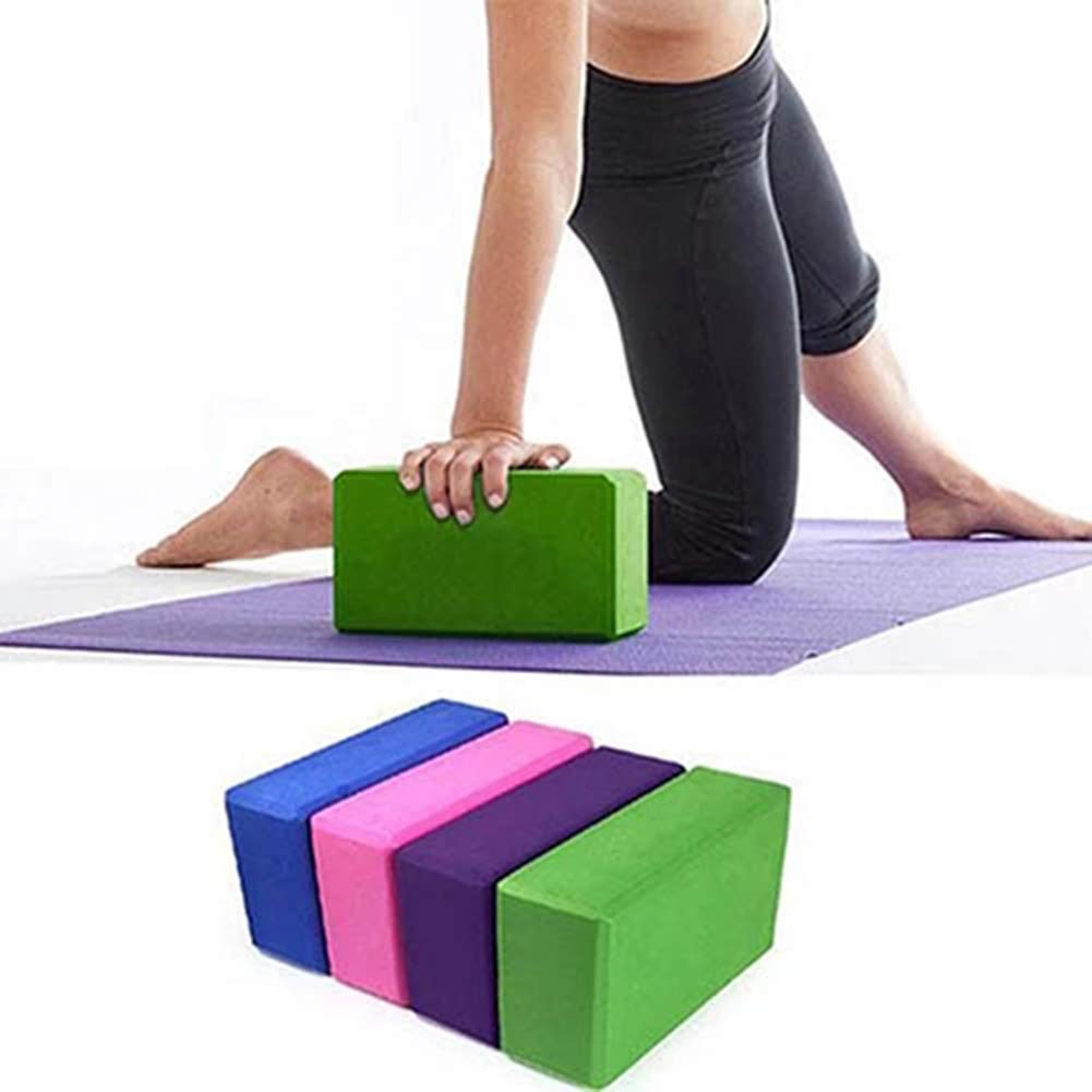 High Density EVA Foam Bricks - Yoga Blocks for Exercise, Strength Training & Pilates - Non-Slip Support for Yoga Poses, Stretching & Home Workouts