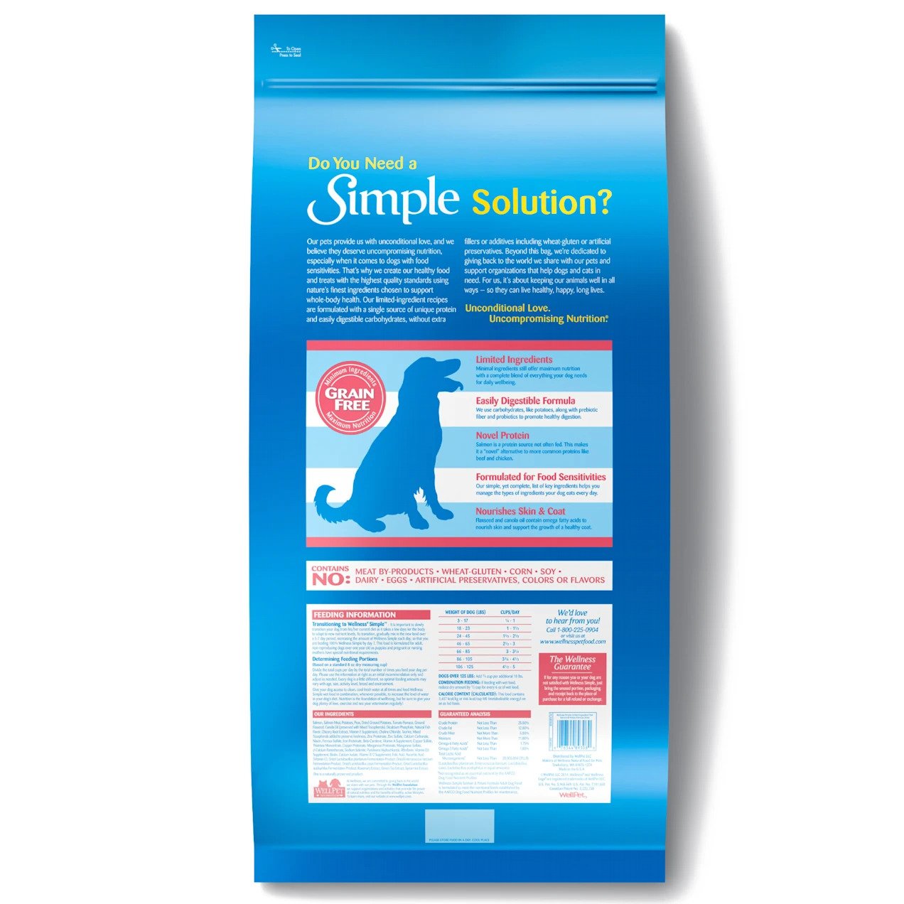 Limited Ingredient Salmon & Potato Dry Dog Food - Grain-Free, Hypoallergenic for Sensitive Stomachs - Perfect for Adult Dogs with Allergies or Digestive Issues