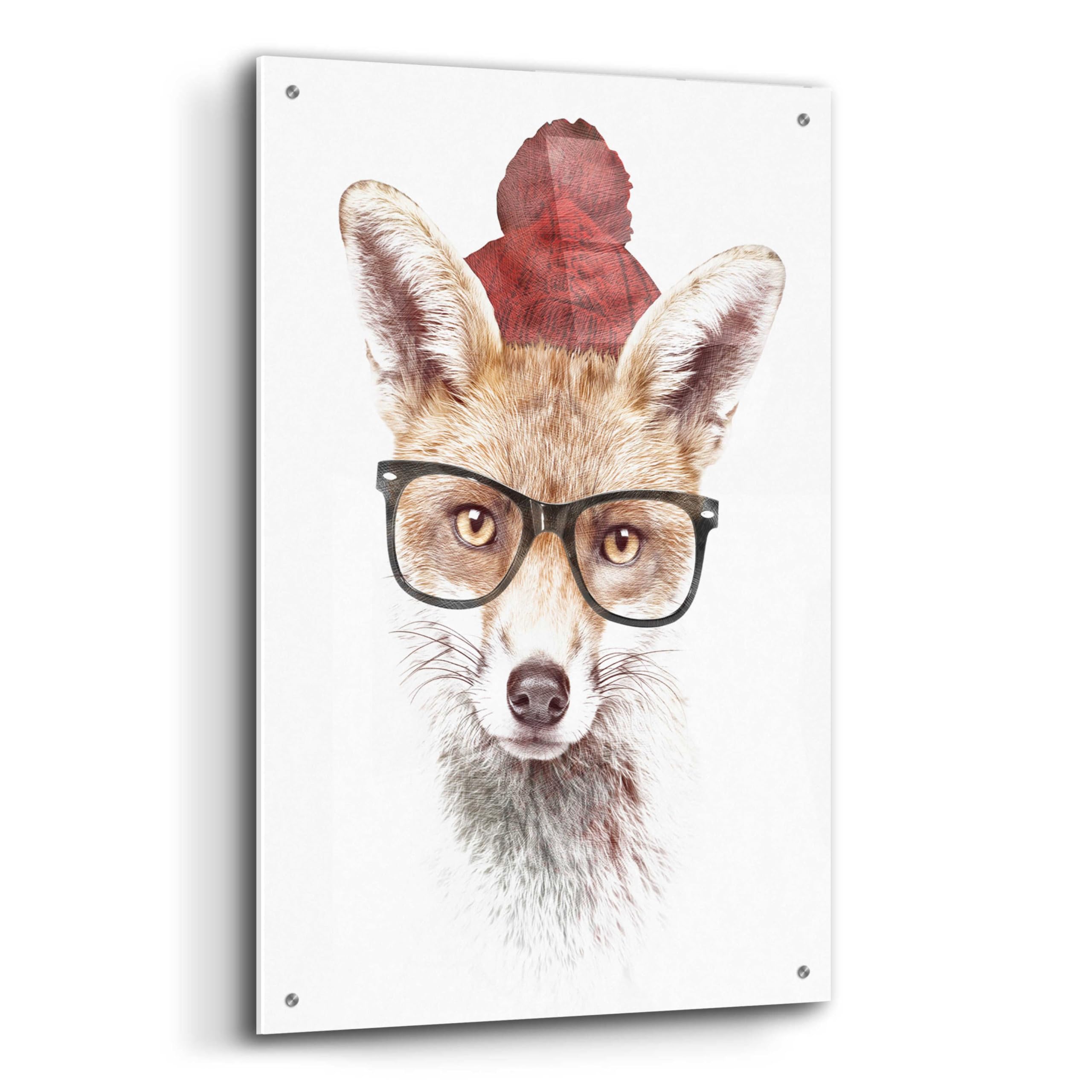 Epic Art 'It’s Pretty Cold Outside' by Robert Farkas - 24x36 Inch Acrylic Glass Wall Decor - Modern Home & Office Wall Art for Living Room, Bedroom, or Office
