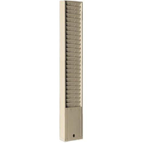 Endure Model 168 Steel Wall Mounted Time Card Rack - 25 Pocket Gray Time Sheet Organizer for Office, Factory & Warehouse Use