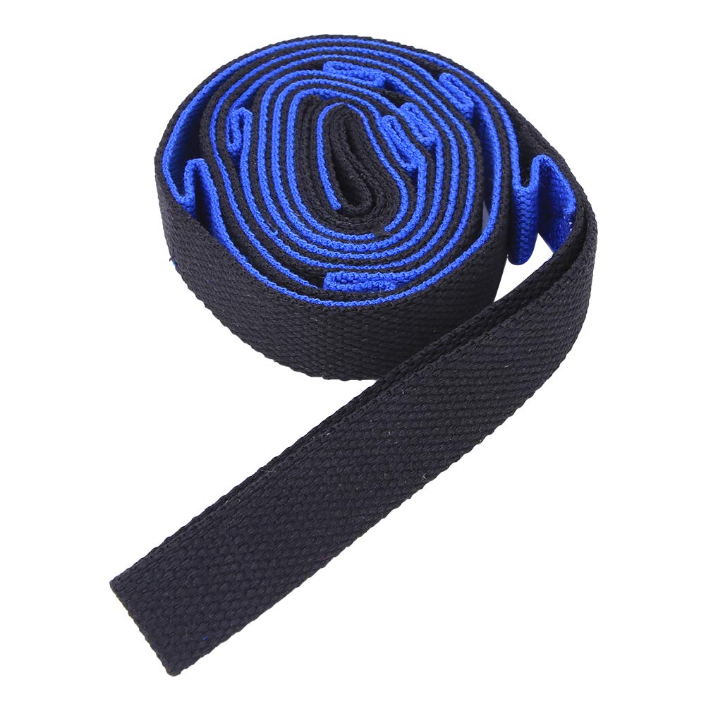 Premium 2m Yoga Stretch Belt - Flexible Leg Training Band for Exercise, Fitness & Gym Workouts - Ideal for Yoga, Pilates, Daily Stretching & Flexibility Training