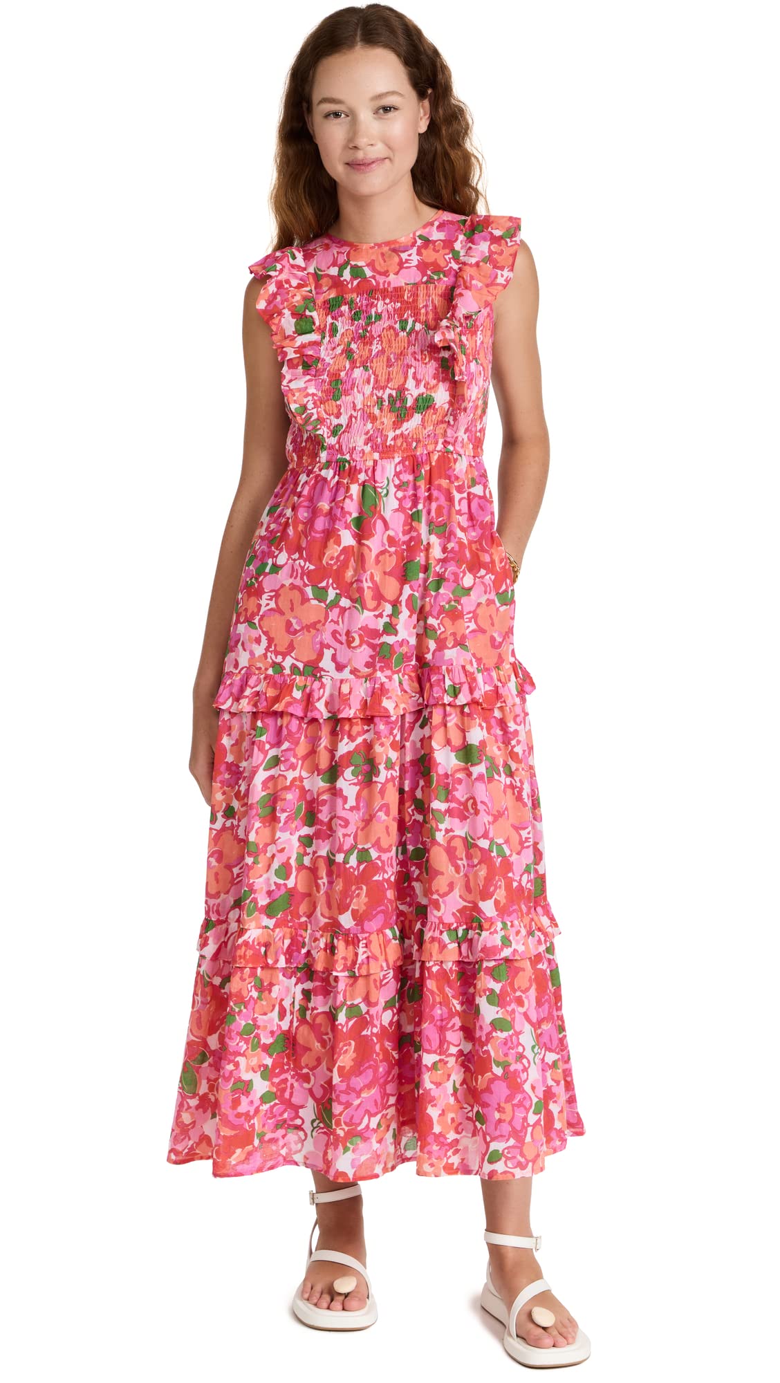 Banjanan Women's Iris Dress - Floral Print Summer Maxi Dress, Casual & Elegant, Plus Size Options - Perfect for Beach Vacations, Date Nights & Outdoor Parties