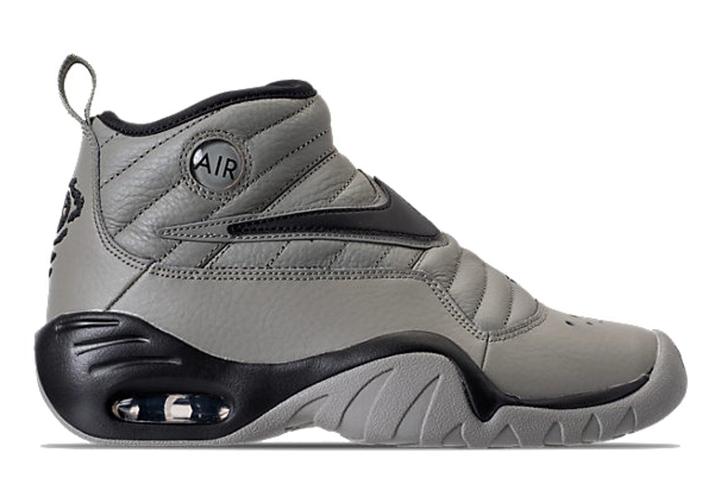 Nike Boys Air Shake Ndestrukt GS Basketball Shoes - Size 7 Big Kid M - Dark Stucco/Black - Lightweight High-Top Support for Youth Basketball Players & Street Style Fashion