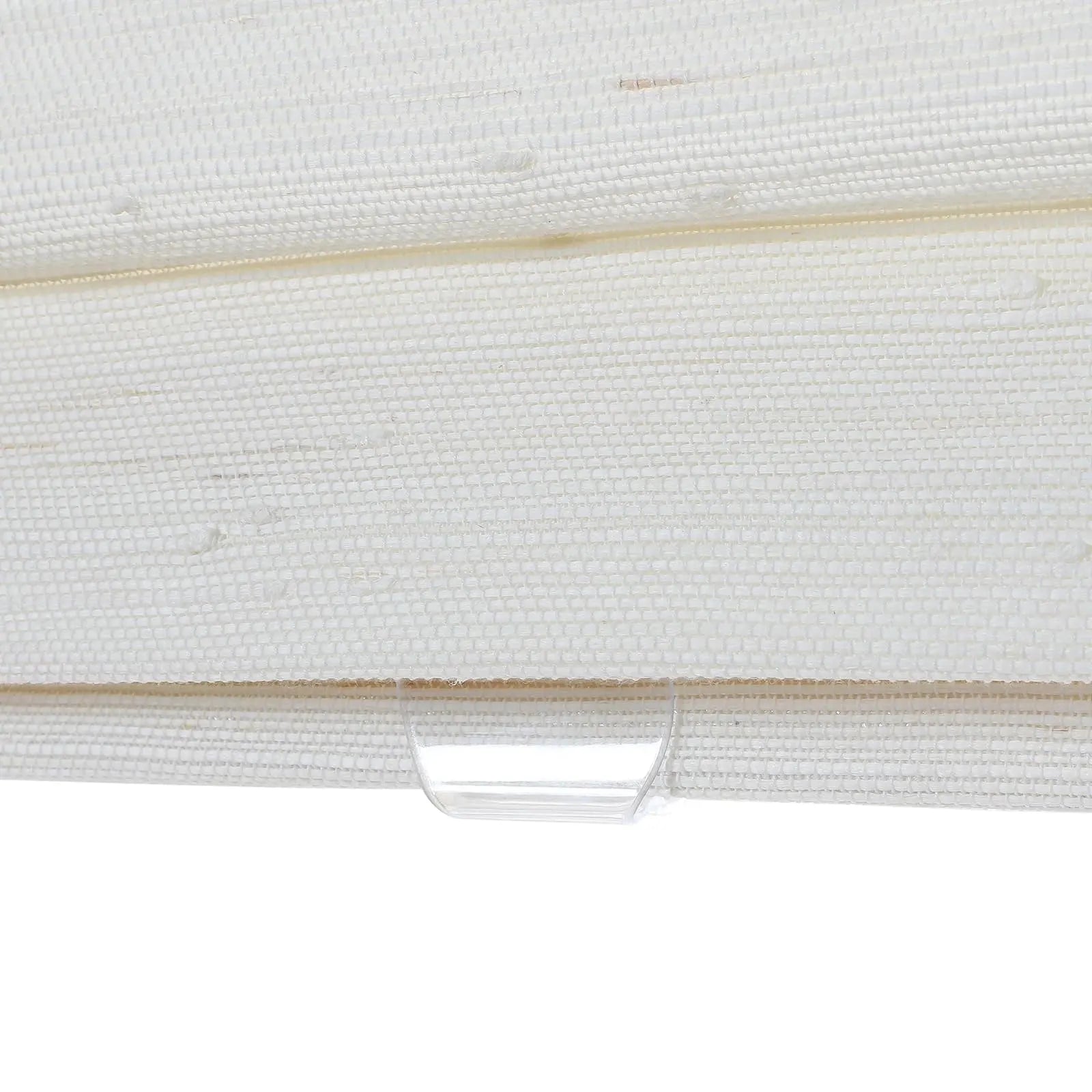 Natural Ramie Bamboo Woven Window Shade - Breathable Rattan White Roller Blind for Living Room, Bedroom & Patio Privacy