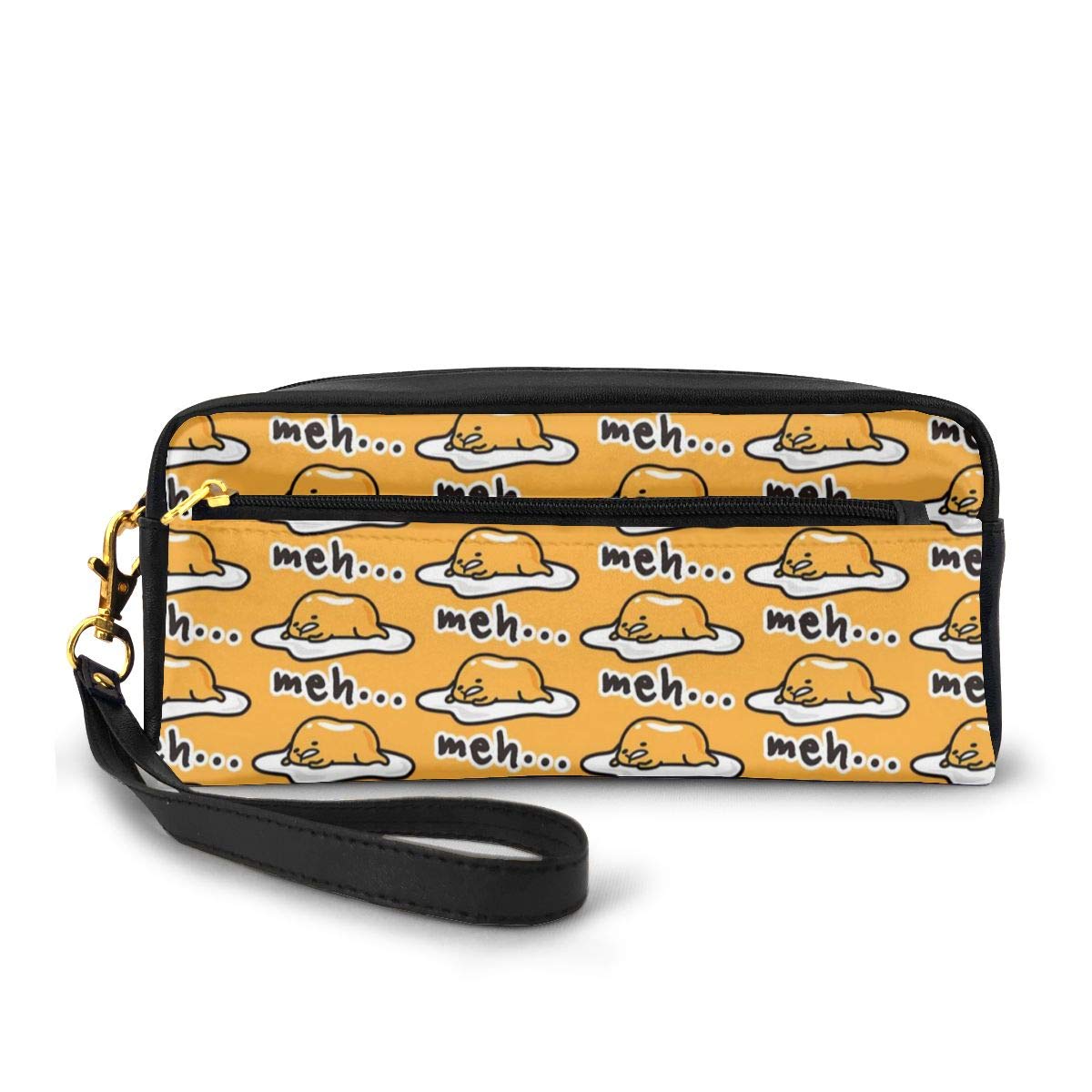 Large Capacity Leather Pencil Case - Multifunctional Zippered Storage Pouch for School, Office & Travel | Perfect for Organizing Pens, Makeup, Stationery & Cosmetics | Durable Makeup Bag & School Supply Organizer
