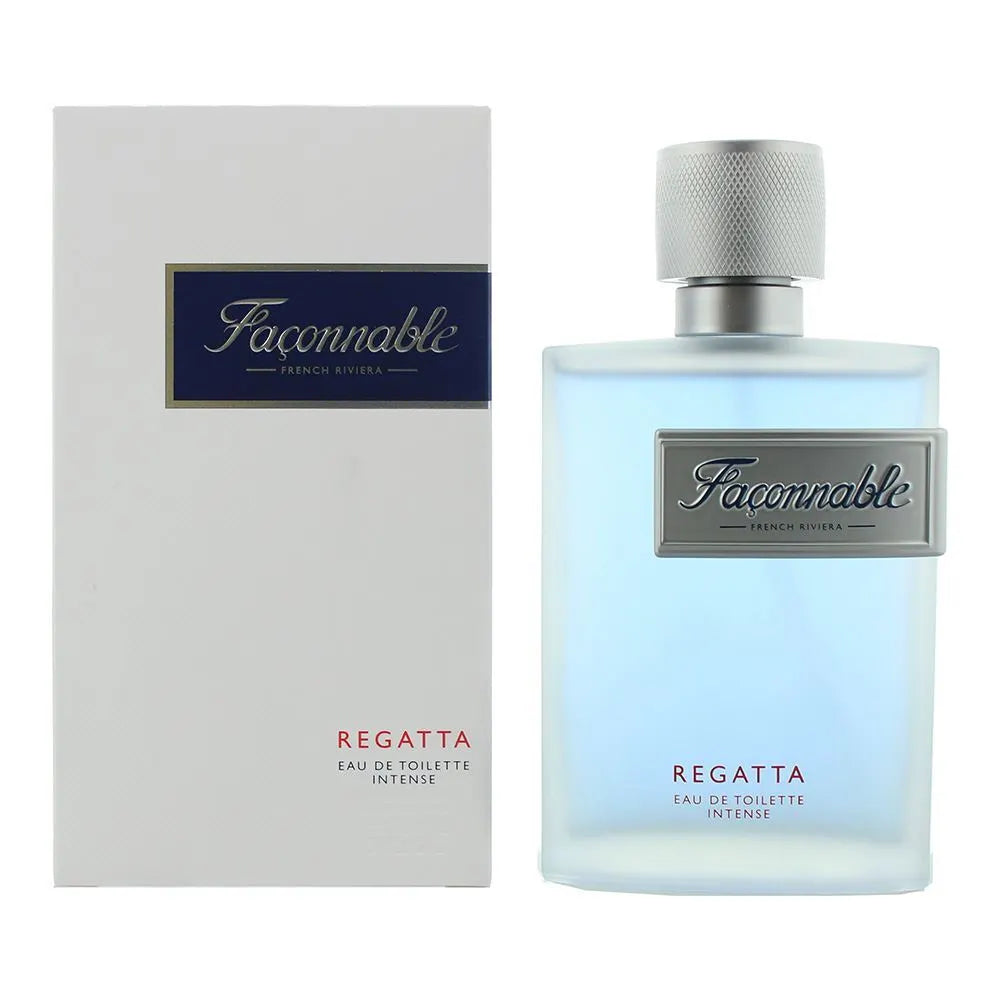 Faconnable Regatta Intense 90ML Eau de Toilette Spray for Men - Fresh Aquatic Cologne for Day & Night Wear, Office & Date Nights