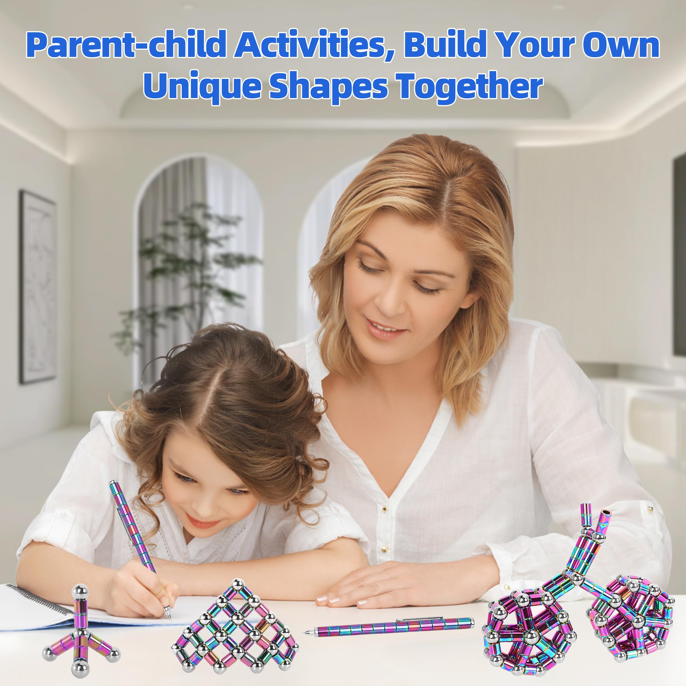 Magnetic Fidget Pen - Stress Relief & Focus Toy for Teens & Adults - Fun Office & School Desk Gadget - Perfect Gift for Boys, Girls & Kids - Great for ADHD, Anxiety & Boredom Relief
