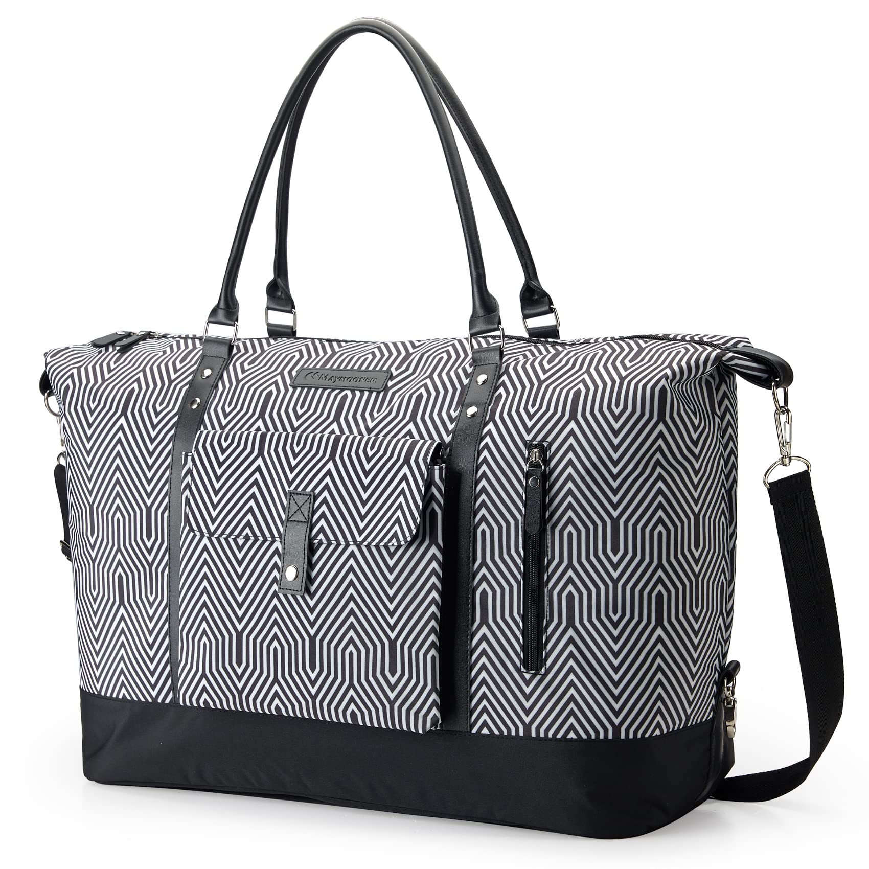 MAYMOONER Unisex Travel Tote Duffle Bag - Large Weekender Overnight Bag for Men & Women | Perfect for Gym, Beach Trips & Weekend Getaways