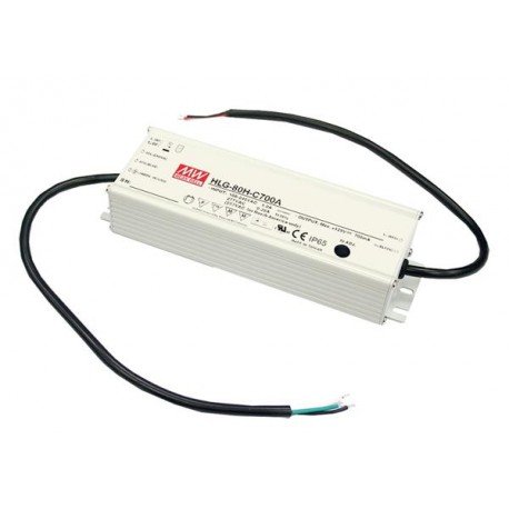 Mean Well HLG-80H-C350B 80W Constant Current LED Driver Power Supply - Perfect for LED Grow Lights, Street Lights & Commercial Lighting Systems
