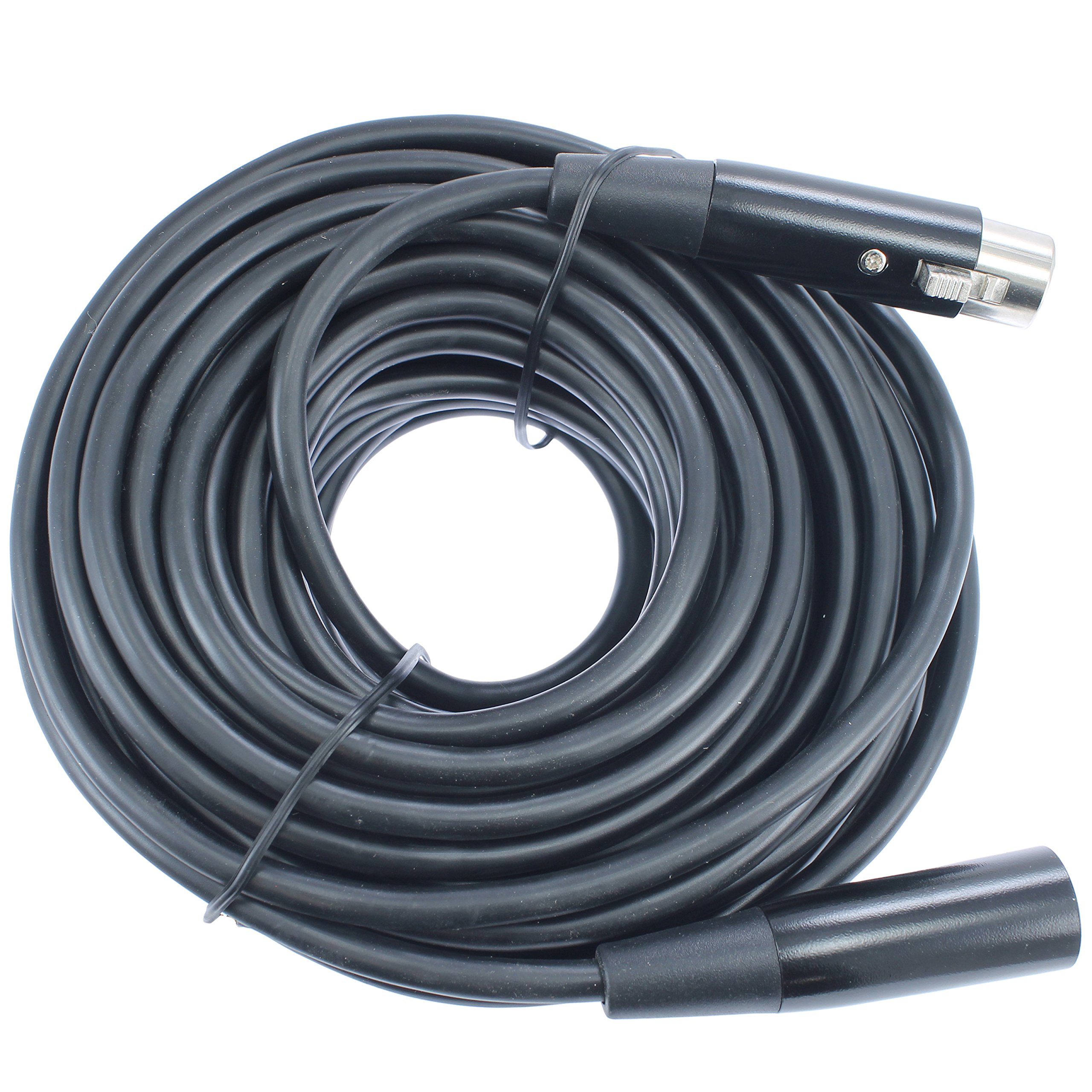 High-Quality Male to Female XLR Cable - 10ft & 50ft Options - Durable Black Metal Connectors for Professional Audio, Studio Equipment & Live Performances