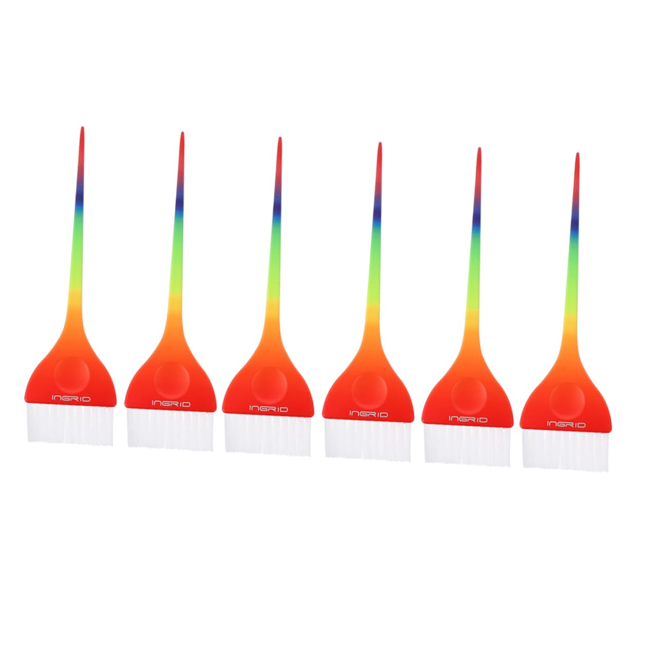 12 Pcs Professional Hair Coloring Brush Set - Rainbow Hair Dye Brushes for Salon & Home Use, Beard & Hair Blending Tools (Great for DIY Hair Coloring, Ombre Effects & Styling)