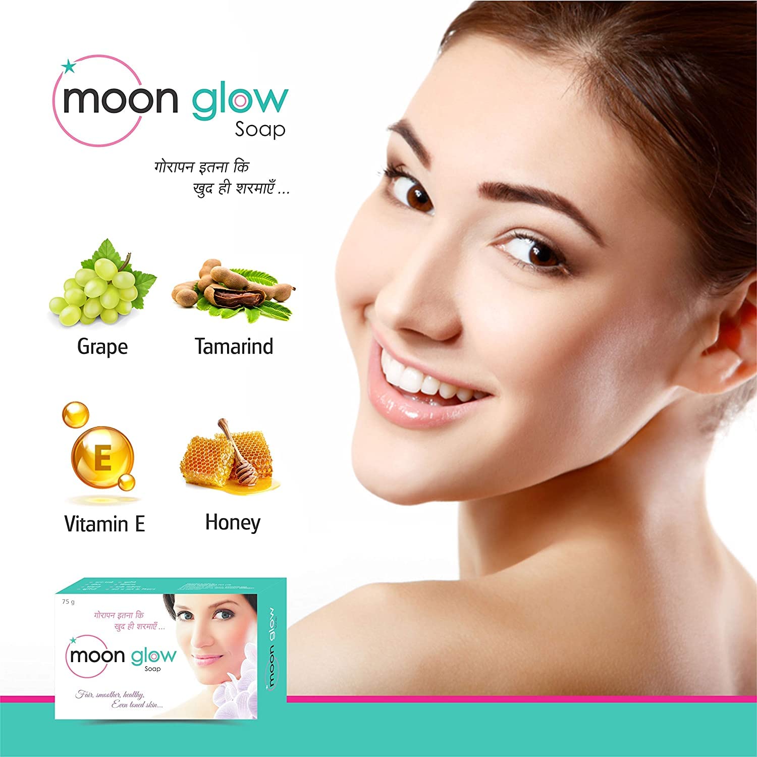 Moon Glow Cream & Soap Combo Pack - Acne Treatment, Dark Circle Remover, Pimple & Black Spot Corrector, Stretch Mark & Anti-Aging Solution - Perfect for Night Skincare Routine & Morning Refresh
