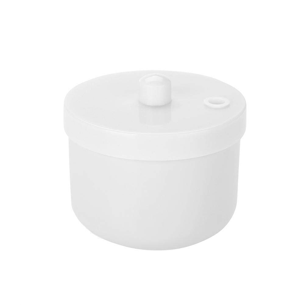UV Nail Tool Sterilizer Box - Professional Manicure Disinfection Container for Nail Art Accessories | Portable Sanitizing Tray for Salon & Home Use | White Round Sterilization Case (Great for Nail Salons, Home Manicures & Travel Hygiene)