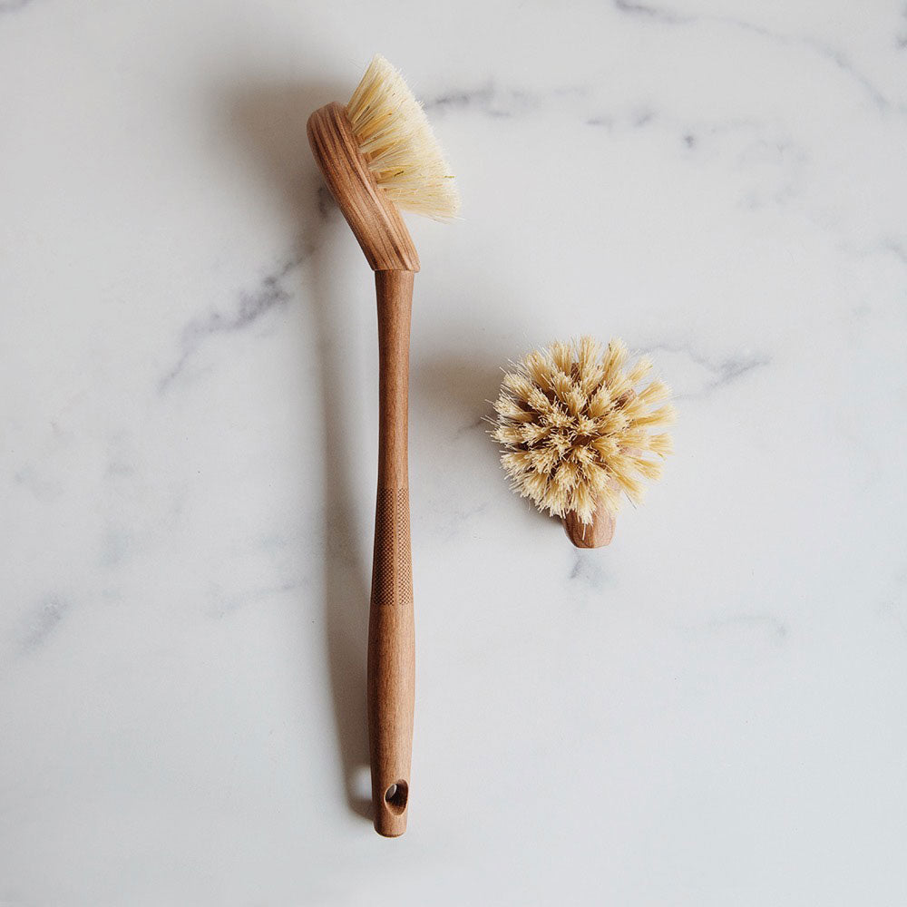 Essential Everyday Dish Brush with Twist Head & Stiff Bristles - Perfect for Cleaning Pots, Pans, and Tough Kitchen Messes