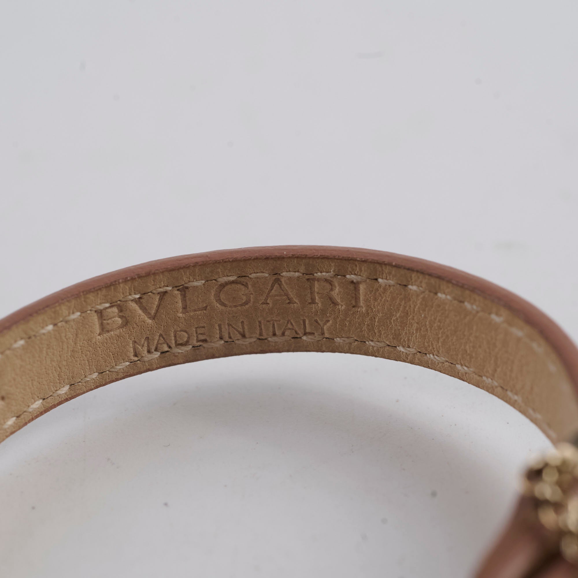 Bvlgari Luxury Leather Bracelet for Women - Beige Leather Wristband, Elegant Fashion Jewelry Gift for Her | Perfect for Parties, Weddings & Special Occasions