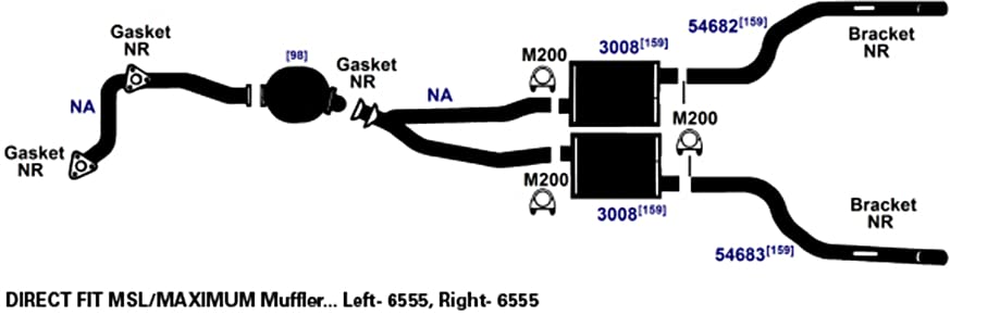 AP Exhaust 6555 Muffler - Durable Car Exhaust Replacement for Smooth Rides