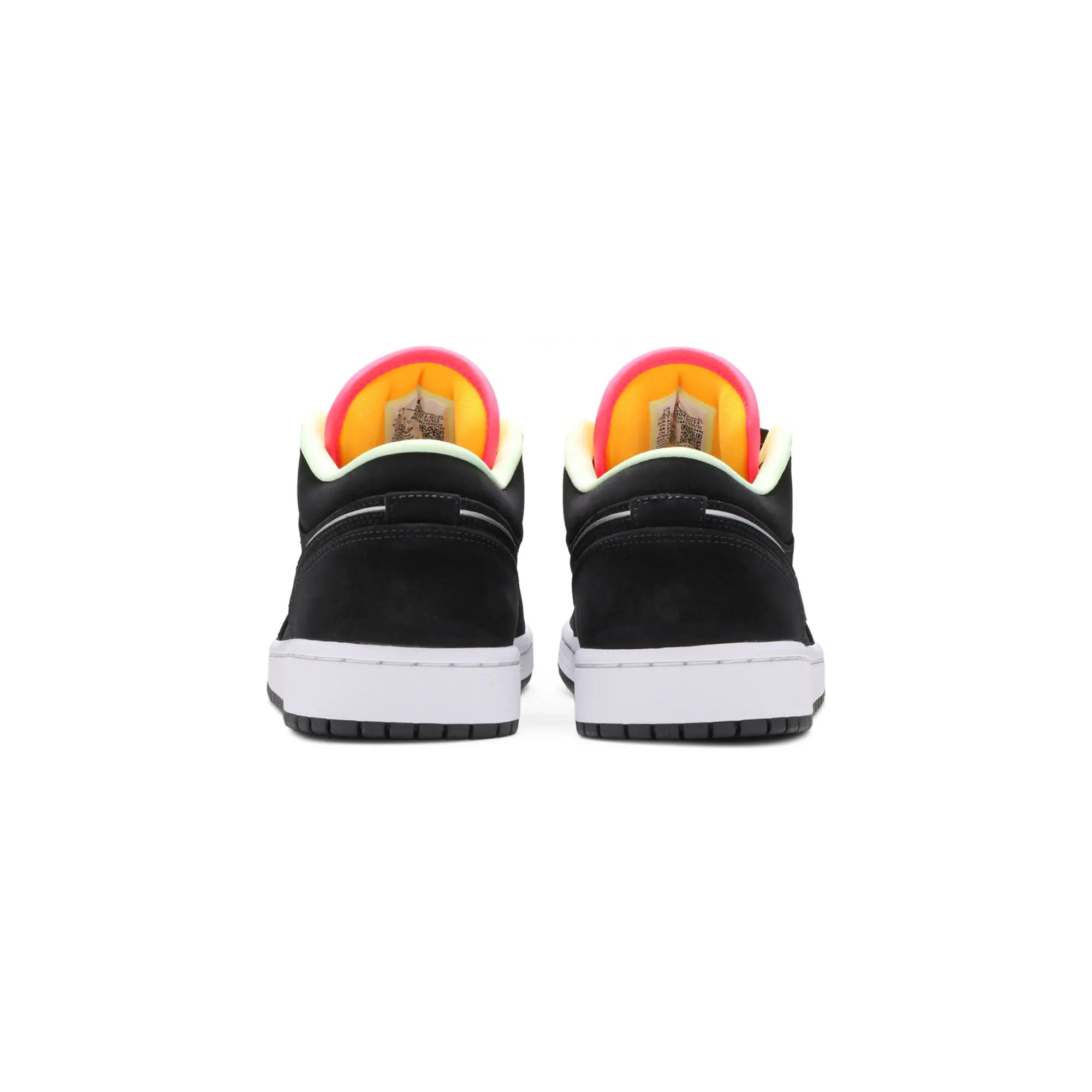 Air Jordan 1 Low Sneakers 'Black Aurora Green Laser Orange' - Men's Basketball Shoes for Casual Wear & Street Style (2020 Release) - Perfect for Urban Fashion & Sneaker Collectors