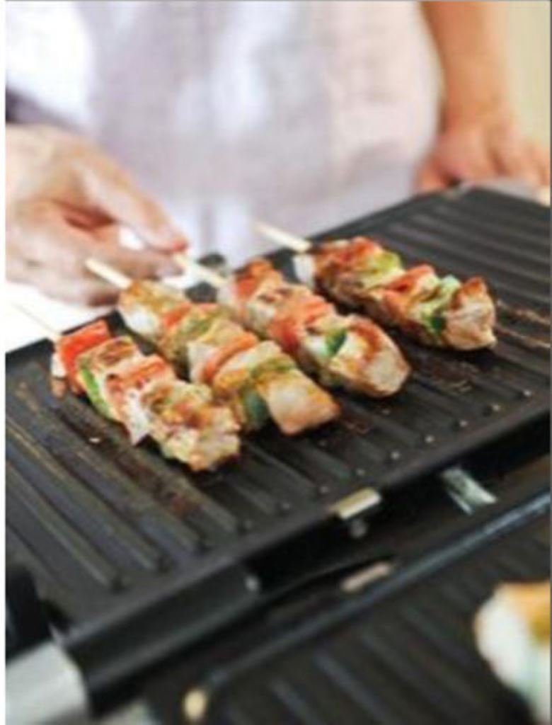 1805301U 12x10 Inch Electric Countertop Grill - 120 Sq.In Non-Stick Surface for Home Kitchen, Perfect for Indoor Grilling, Paninis, Sandwiches & Breakfast Cooking