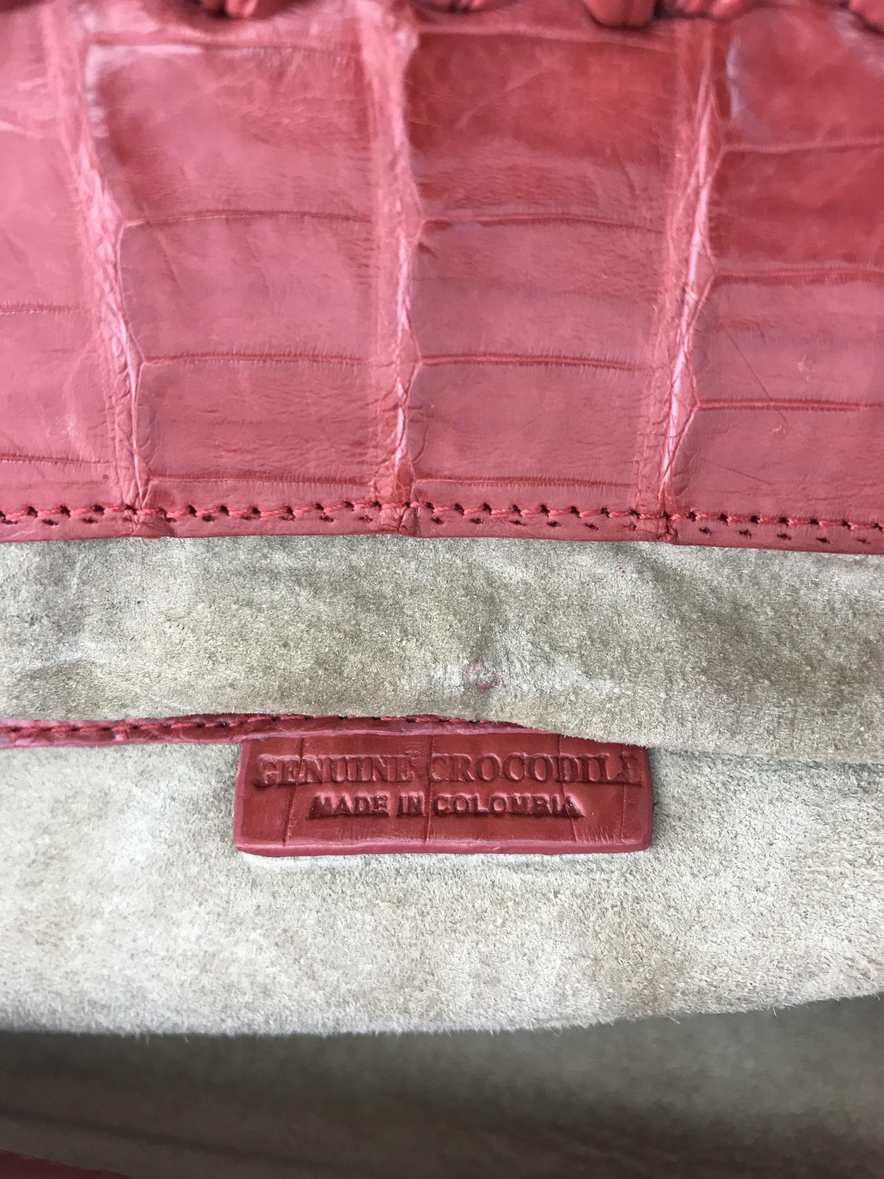 Nancy Gonzalez Genuine Crocodile Leather Pleated Oversized Clutch Bag for Women - Luxury Evening Bag for Parties, Weddings & Special Events
