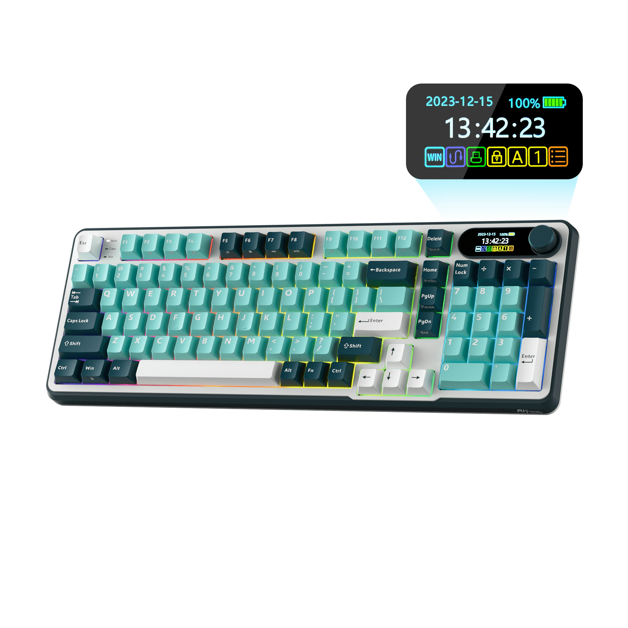 S98 96% Wireless Mechanical Keyboard - RGB Backlit, Hot Swappable, Bluetooth/Wired Gaming Keyboard for PC/Mac - Perfect for Office, Gaming & Typing (Open Box)
