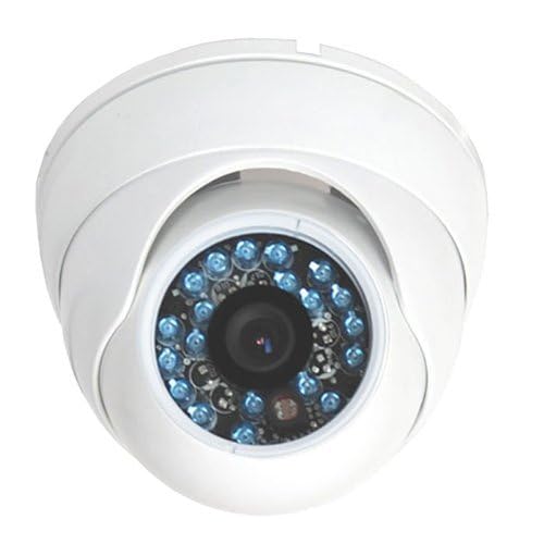 2 Pack VideoSecu Dome Security Cameras with Day/Night Vision - 480TVL CCD, 20 IR LEDs, 3.6mm Wide Angle Lens - Outdoor Vandal Proof Surveillance System (Includes Power Supplies, Cables & Warning Stickers) - Ideal for Home Security, Business Monitoring & Property Protection