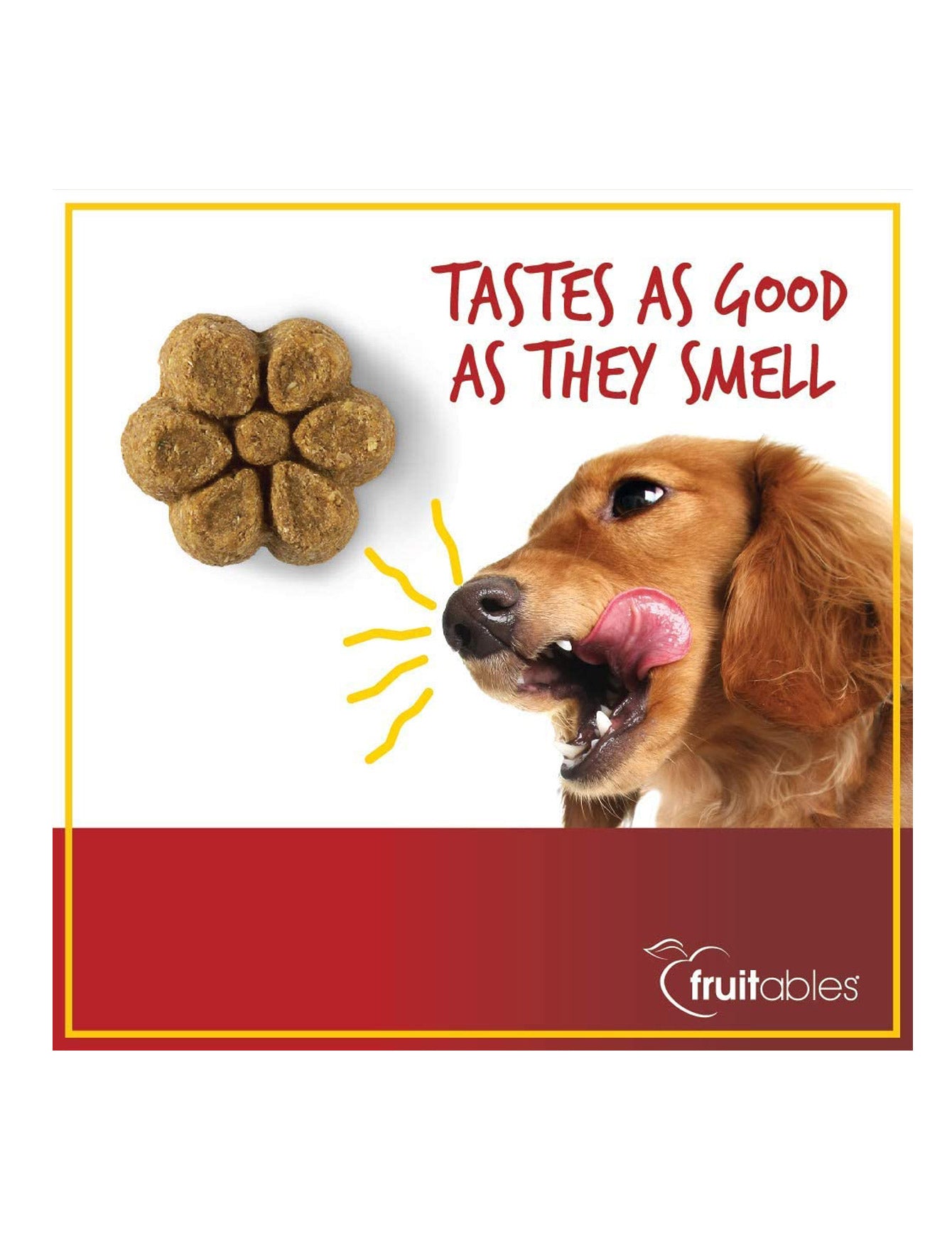 Fruitables Crispy Bacon & Apple Crunchy Dog Treats - Healthy Natural Snacks for Small & Large Dogs - Perfect for Training Rewards & Outdoor Adventures
