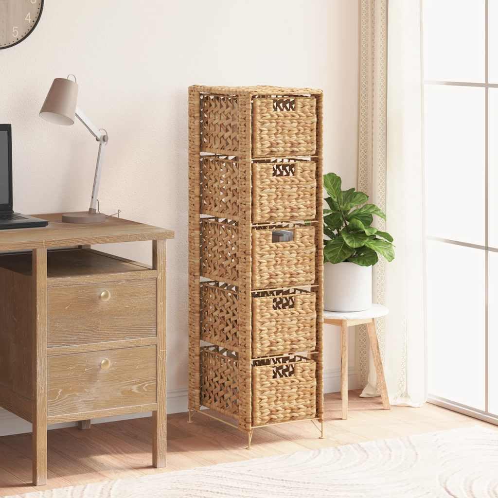 5-Tier Water Hyacinth Storage Basket Organizer - 10