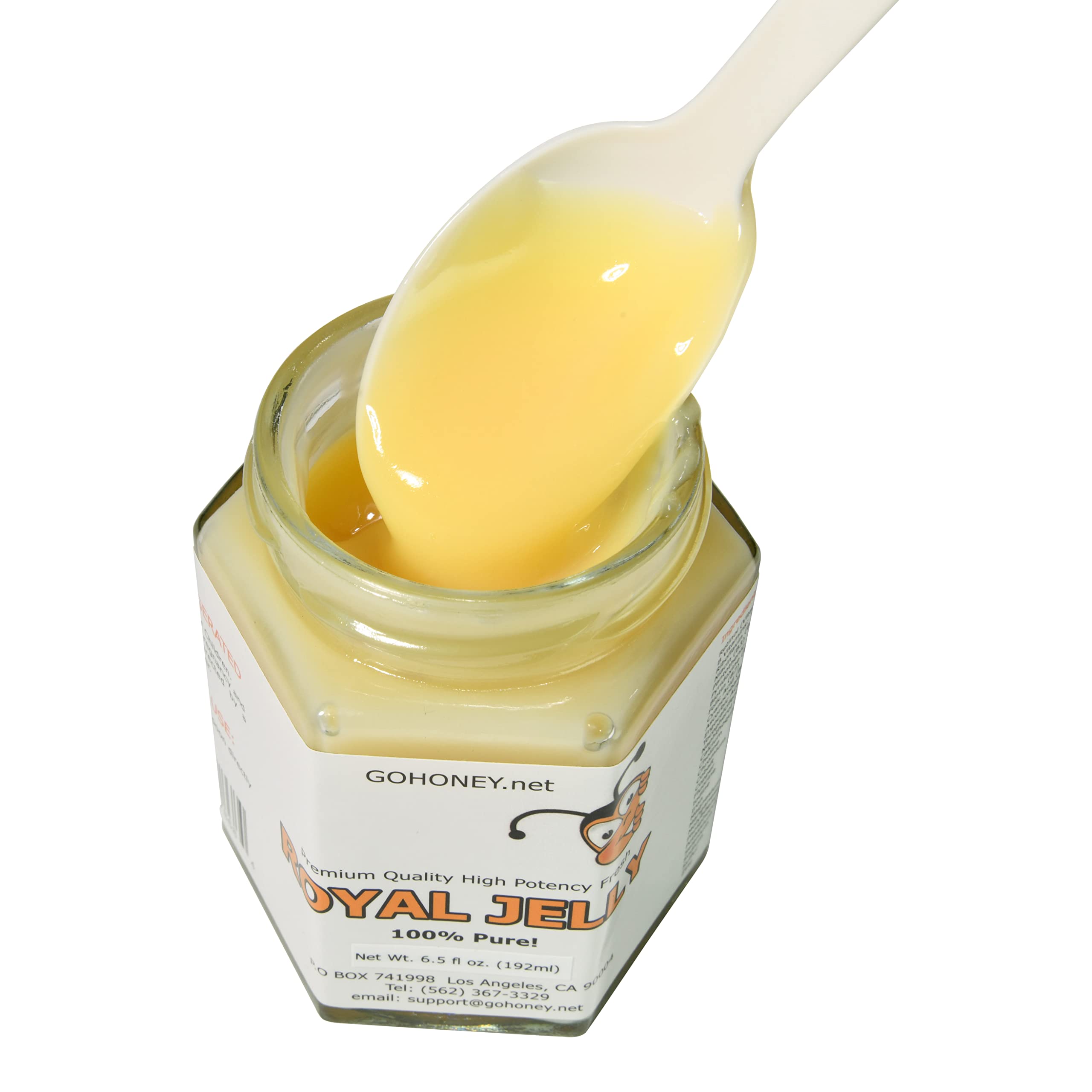 100% Pure Organic Fresh Royal Jelly Raw Unprocessed Natural High Potency - 12 oz Jar | Immune Support, Skin Care & Energy Boost | Perfect for Smoothies, Face Masks & Daily Wellness
