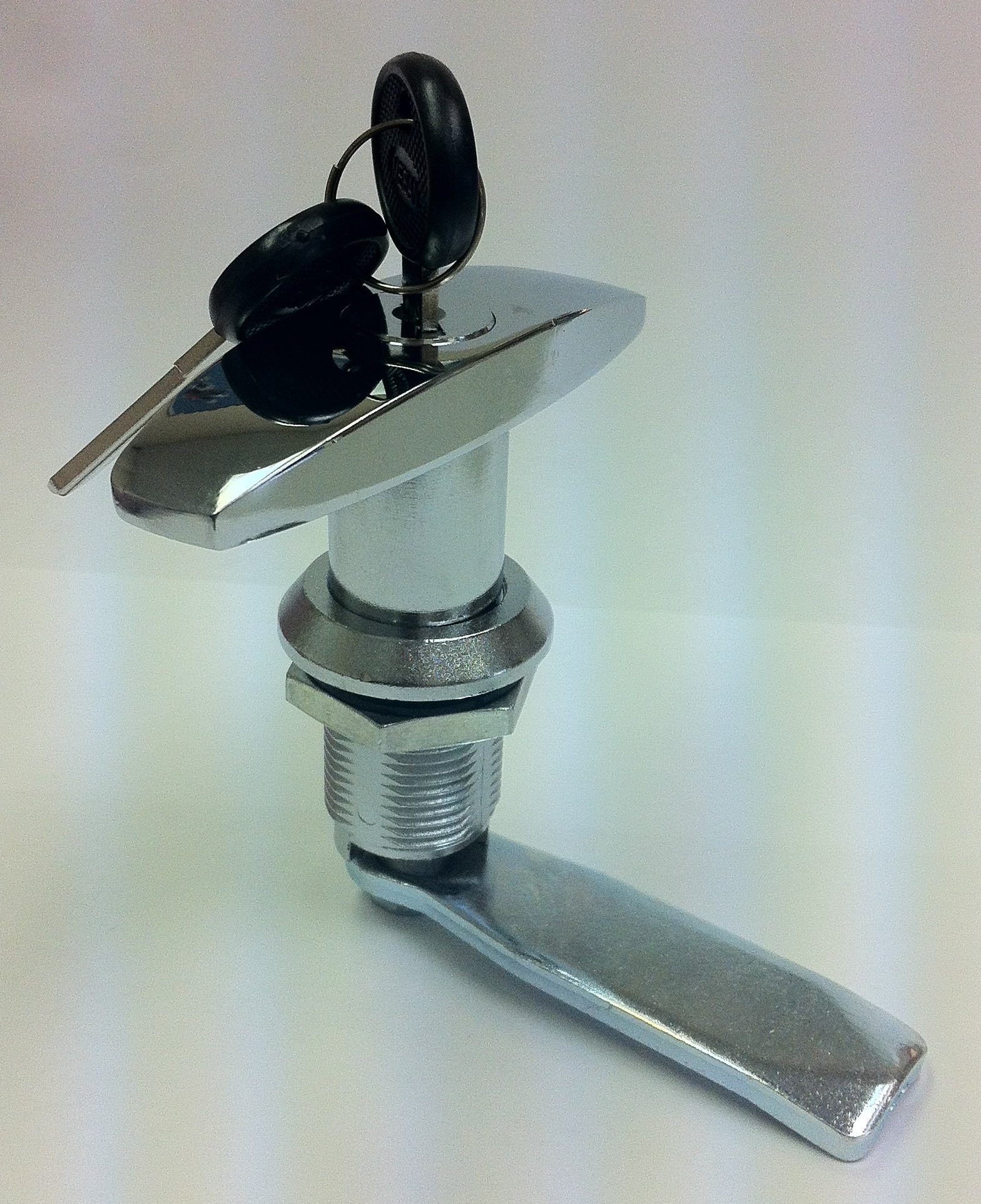 Black Coated T Handle Cam Lock for Enclosures, Cabinets, Desks, Generators & Storage Boxes - Secure Your Equipment with Durable Locking Solution (Ideal for Home, Office & Industrial Use)