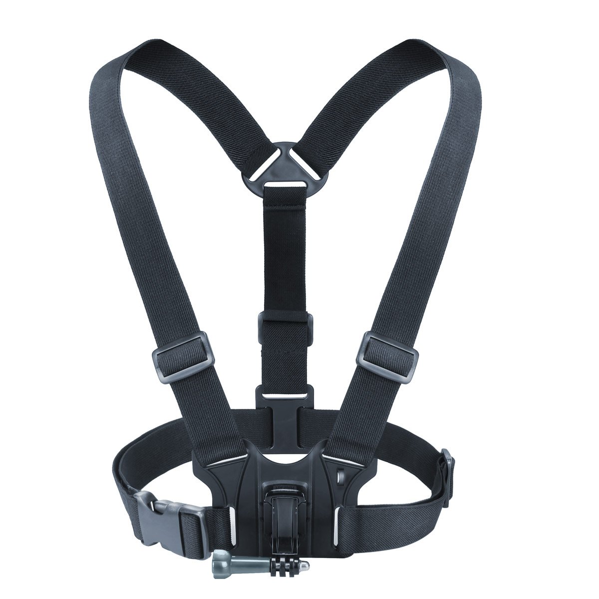 USA GEAR Chest Mount for Action Cameras - Compatible with GoPro Hero 13/12, DJI Osmo Action 3, Akaso, ApexCam & More - Adjustable Straps & Tripod Adapter - Perfect for Hiking, Biking, Skiing & Outdoor Adventures